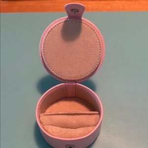 Tiffany & Co. Pink Round Jewelry Case